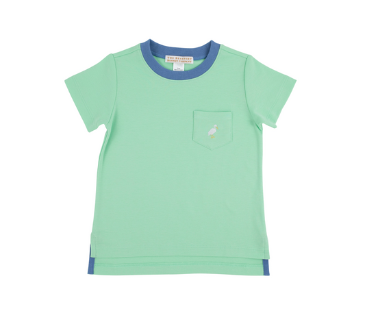 Carter Crewneck - Grace Bay Green with Barbados Blue