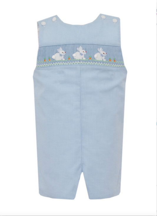 Blue Smocked Bunnies JonJon