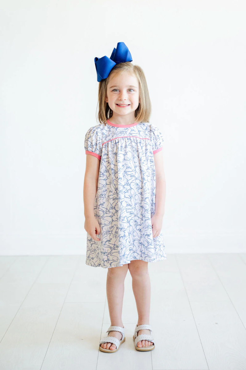 Playful Bunnies Pima Catherine Dress