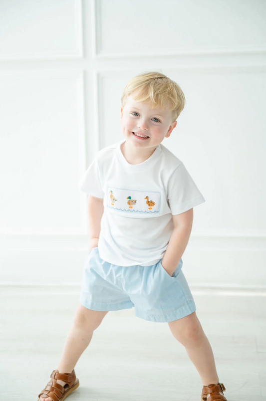 Ducks Smocked Beau T-Shirt/Shorts Set