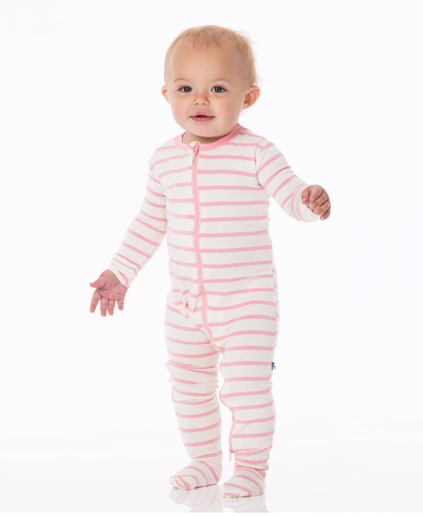 KicKee Pants Lotus Sweet Stripe Footie