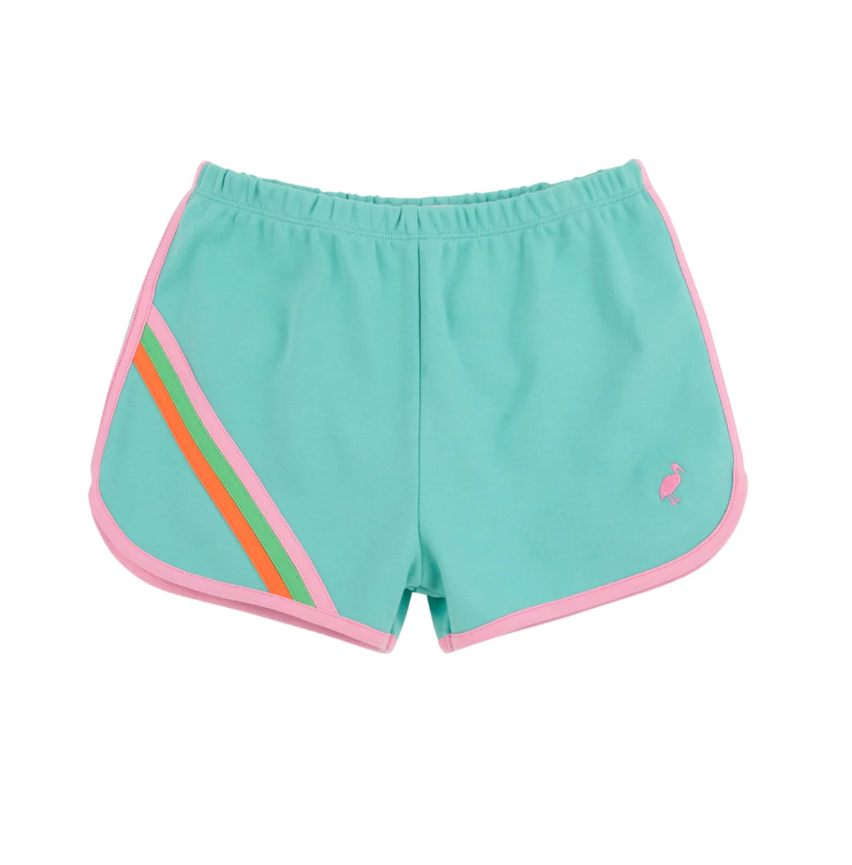 Cheryl Shorts - Turks Teal and Hamptons Hot Pink