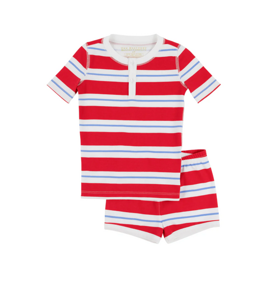 Sutton's Short Set (Unisex) - Richmond Red Rugby Stripe