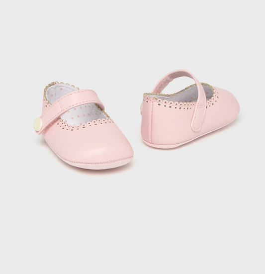 Mayoral Newborn Classic Mary Jane - Baby Pink