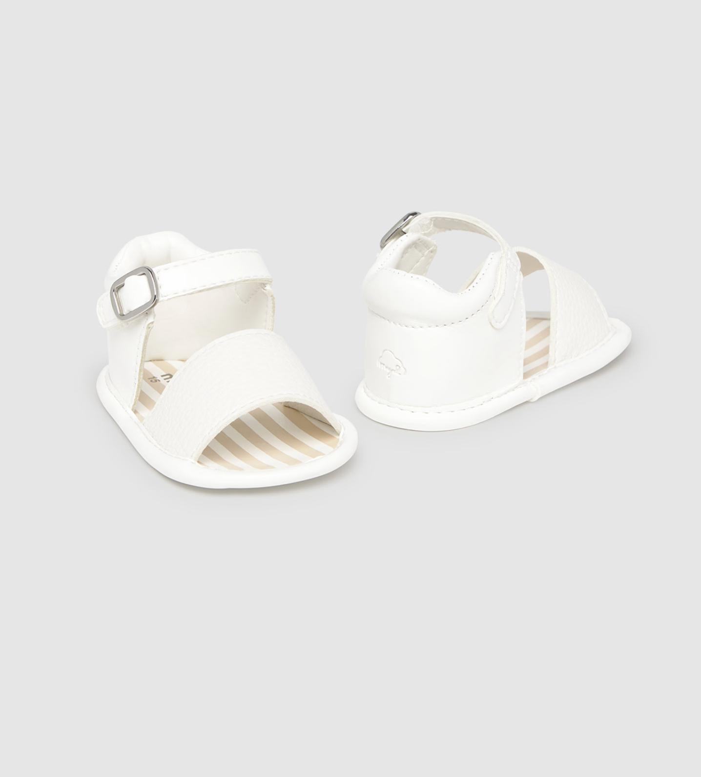 Mayoral Newborn Sandals - White