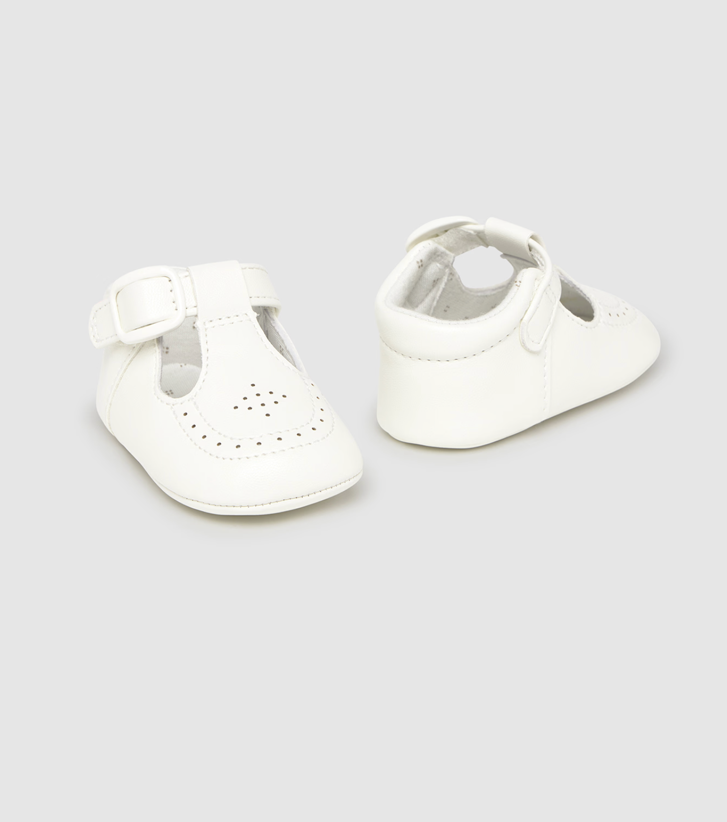 Mayoral Newborn T-Bar Shoes - Neutral