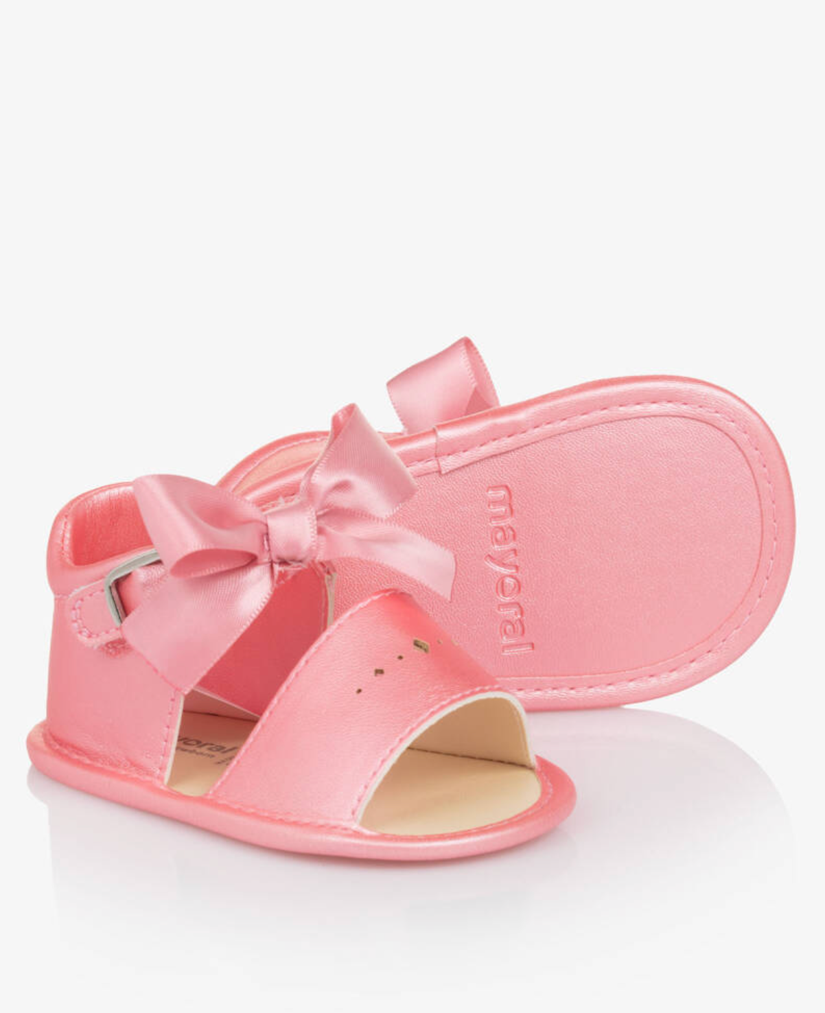 Mayoral Newborn Bow Sandals - Pink