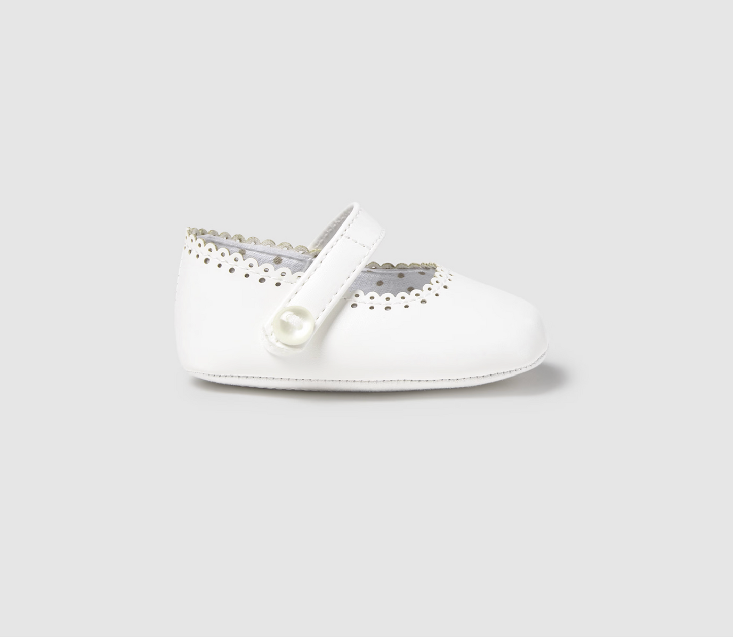 Mayoral Newborn Classic Mary Jane - White