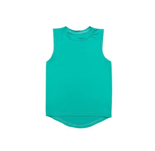 Belle Cher High Low Tank - Teal