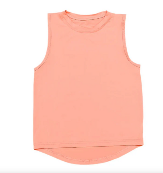 Belle Cher High Low Tank - Coral