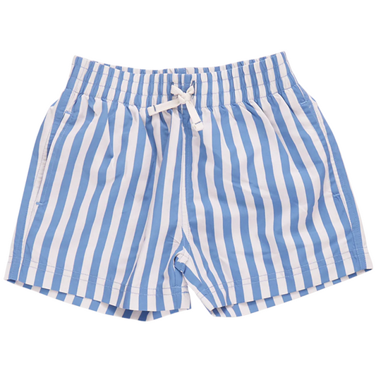 Boys Swim Trunk - Blue Stripe