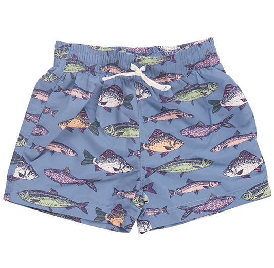 Boys Swim Trunk - Bluestone Multi Fishies