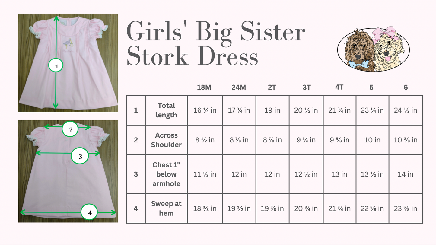 Big Sister Embroidered Dress