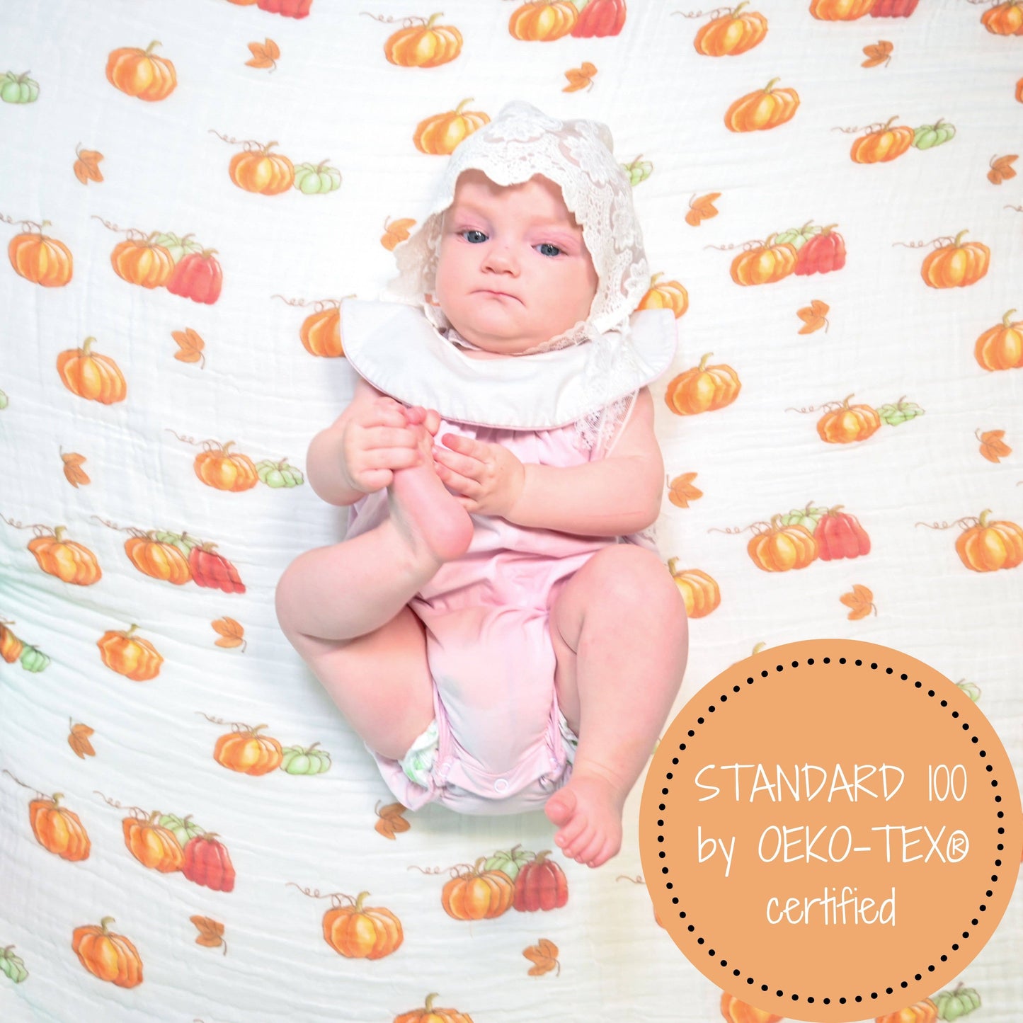 Pumpkin Baby Muslin Cotton Blanket