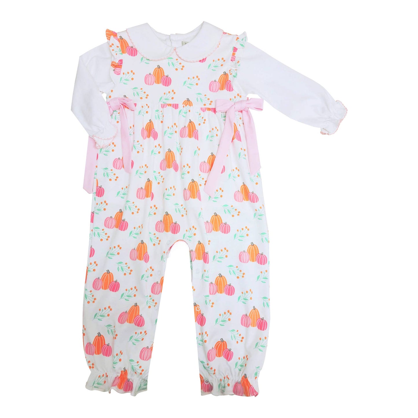 Pumpkin Fall Romper Set Pima Cotton