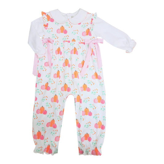 Pumpkin Fall Romper Set Pima Cotton